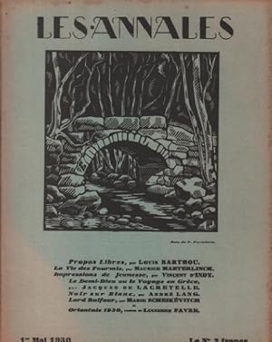 Les annales politiques et litteraires / 1 MAI 1930
