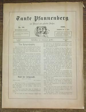 Tante Pfannenberg von Hörsaal und geleerten Sachen. Nr 00, Sonnabend 2. April 1898. Hörsaalabend-...
