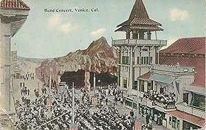 Band Concert, Venice, California, early postcard, unused