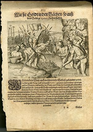 Engraving from a German Language Edition of Le Moyne's Brevis narratio [ca. 1591 from De Bry's "G...