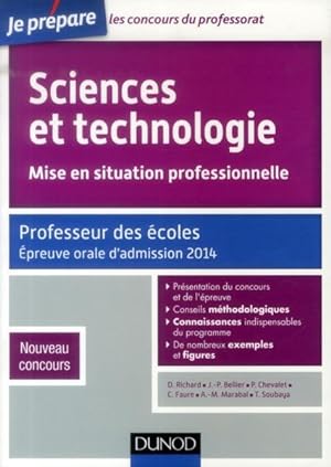 Je Prepare ; Sciences Et Technologie ; Mise En Situation Professionnelle ; Professeur Des Ecoles ...