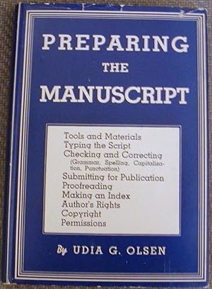 Preparing the Manuscript