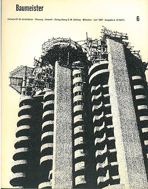 Baumeister. Zeitschrift fur Architectur. Juni 1967