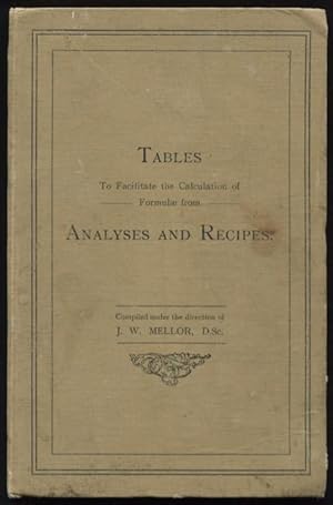 Tables to Facilitate the Calculation of Formulae from Analyses and Recipes.