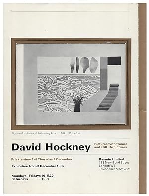 David Hockney. Pictures with frames and still life Pictures