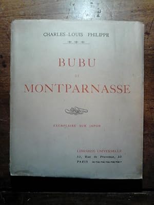 BUBU DE MONTPARNASSE Nouvelle édition illustrée de 90 lithographies de Grandjouan --o-- Exemplair...