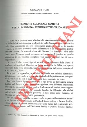 Elementi culturali semitici nella Sardegna centro-settentrionale: precisazioni ed ipotesi.