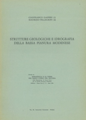 Strutture geologiche e idrografia della bassa pianura modenese.