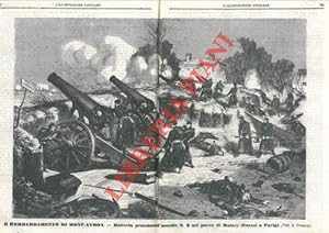 Il bombardamento di Mont-Avron - Batteria prussiana d'assedio n. 3 nel parco di Raincy dinanzi a ...