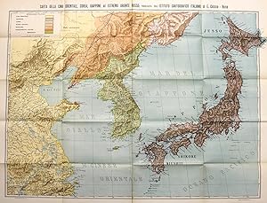 Carta della Cina orientale, Corea, Giappone ed estremo oriente russo