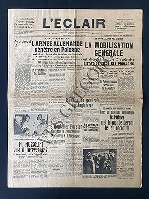 L'ECLAIR-N°22562-SAMEDI 2 SEPTEMBRE 1939