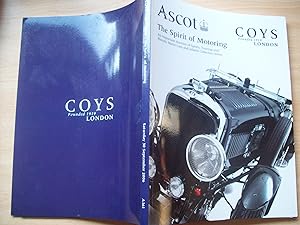 Ascot : The Spirit of Motoring : An Important Auction of Sports, Touring and Historic Motor Cars ...