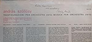 Trasfigurazioni. Musica per orchestra. Orchestra of the Hungarian Radio and Television