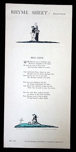 Rhyme Sheet: Second Series; Bog Love, no. 11