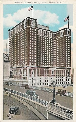 Hotel Commodore, New York City, N.Y., Early Postcard, unused