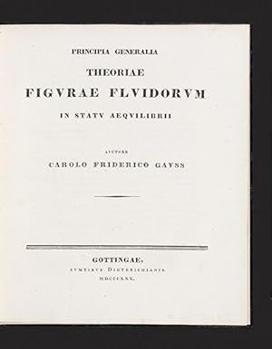 Principia Generalia Theoriae Figurae Fluidorum in Statu Aequilibrii