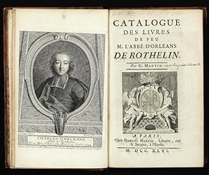 Catalogue des Livres de feu M. l'Abbé d'Orleans de Rothelin
