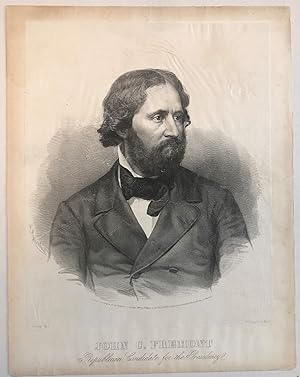 LITHOGRAPH : JOHN C. FREMONT REPUBLICAN CANDIDATE FOR THE PRESIDENCY/. ENTERED ACCORDING TO ACT O...