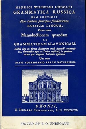 Grammatica Russica : Oxonii A. D. MDCXCVI