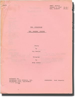 The Virginian: The Barren Ground (Two draft scripts for the 1967 television episode)