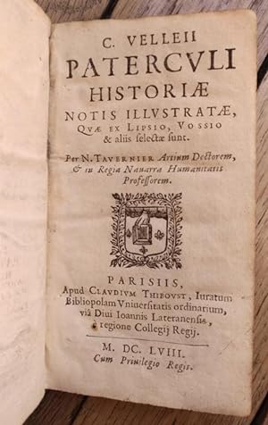 Paterculi Historiae notis illustratae, quae ex Lipsio, Vossio & aliis selectae sunt