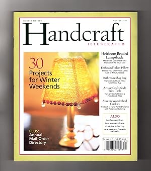 Handcraft Illustrated. Winter, 1997. Rose Blossom Garland, Painted Plaid Cachepot, Embossed Velve...