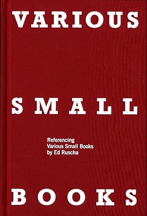 Various Small Books: Referencing Various Small Books by Ed Ruscha [SIGNED by Ruscha]