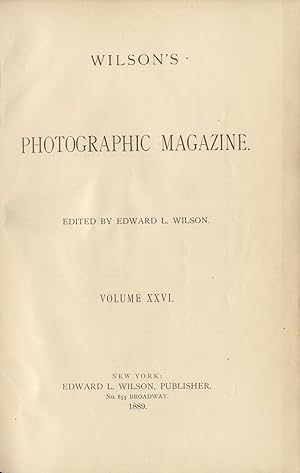 WILSON'S PHOTOGRAPHIC MAGAZINE