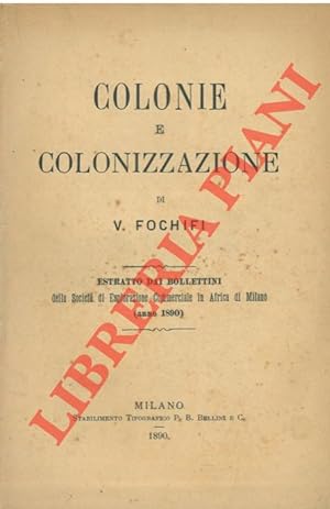 Colonie e colonizzazione.