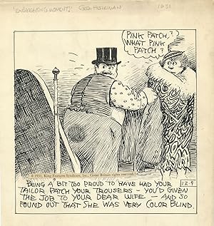 Daily Comic Strip Panel, "Embarrassing Moments," Original Art