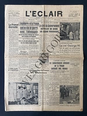 L'ECLAIR-N°22564-LUNDI 4 SEPTEMBRE 1939