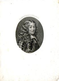 Portrait de Larochefoucault, écrivain français, 17e siècle,