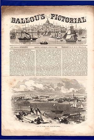 Ballou's Pictorial and Drawing-Room Companion June 14 1856 [Taunton, Chelsea, Cape Ann Wreck, War...