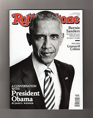 Rolling Stone - December15-29, 2016 Double Issue, #1276 & # 1277. Pres. Barack Obama, Leonard Coh...
