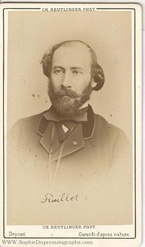 Unsigned Carte de visite portrait Photograph by Charles Reutlinger of Paris, signed within the ph...