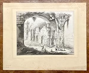 [Aquatint, etching, later copy 19th/20th century] Landscape with a ruin, after 1768, probably 20t...