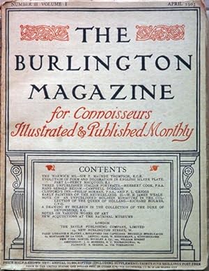 The Burlington Magazine for Connoisseurs, Illustrated and Published Monthly (Volume I, Number II)...