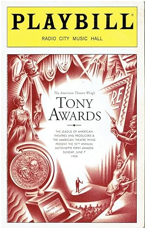 Playbill - Tony Awards - June 7, 1998