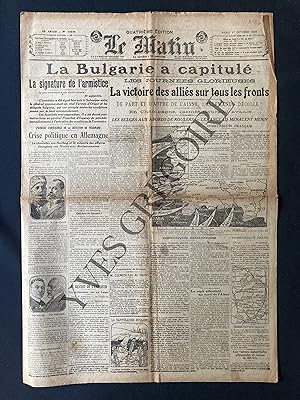 LE MATIN-N°12635-MARDI 1 OCTOBRE 1918