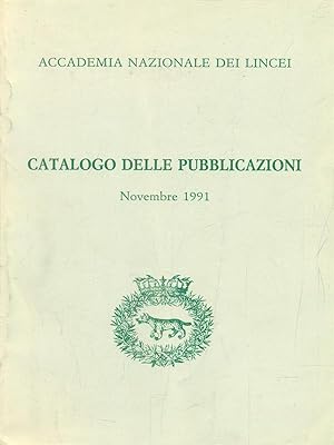 catalogo delle pubblicazioni - Novembre 1991