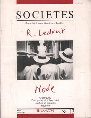 Sociétés n° 13 / revue des sciences humaines et sociales / r.ledrut mode
