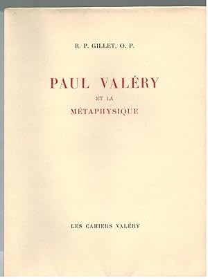 Paul Valéry et la métaphysique.
