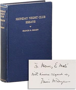 Monday Night Club: Essays [Inscribed & Signed]