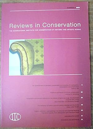 Reviews in Conservation the International Institute for Conservation of Historic and Artistic Wor...