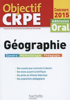 OBJECTIF CRPE ; géographie (édition 2015)