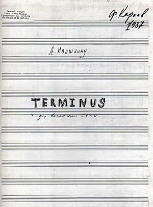 Terminus - for Cello Solo (1987) - SCORE