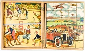 Antique 6 Sided Wood Block Puzzle
