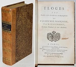 ELOGES LUES DANS LES SEANCES PUBLIQUES DE L'ACADEMIE FRANCOISE. E.O. 1779
