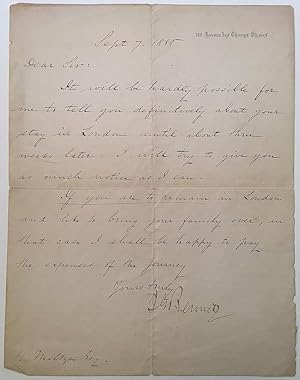 Autographed Letter Signed to journalist Henry Meltzer