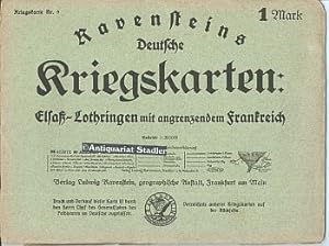 Ravensteins deutsche Kriegskarten. Elsaß-Lothringen mit angrenzendem Frankreich. Kriegskarte Nr. 9.